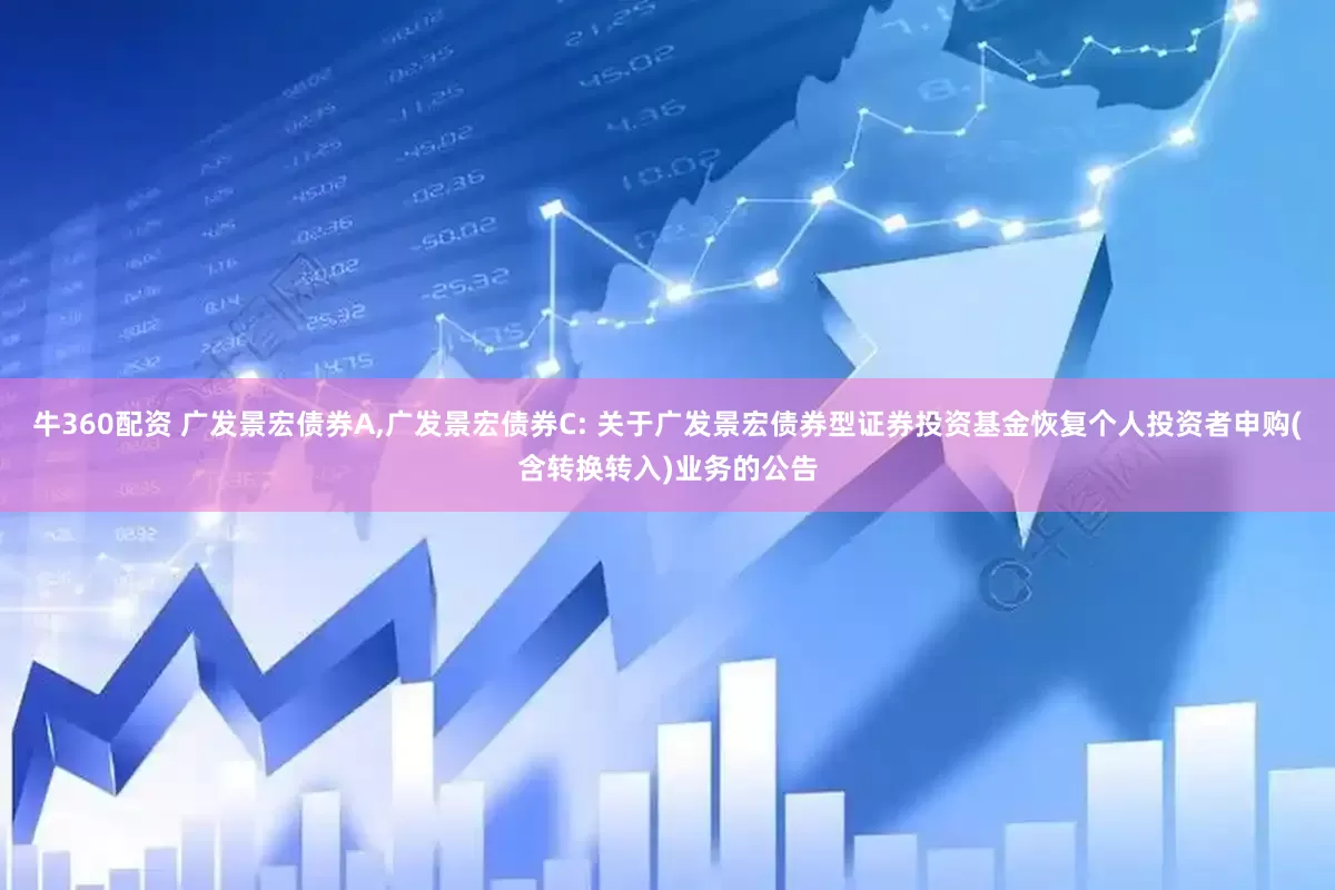牛360配资 广发景宏债券A,广发景宏债券C: 关于广发景宏债券型证券投资基金恢复个人投资者申购(含转换转入)业务的公告