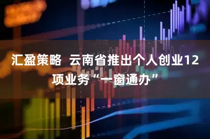 汇盈策略  云南省推出个人创业12项业务“一窗通办”