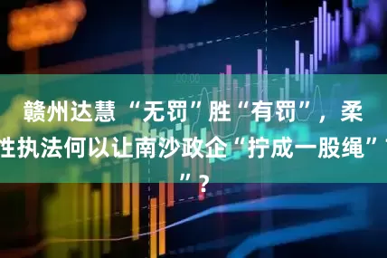 赣州达慧 “无罚”胜“有罚”，柔性执法何以让南沙政企“拧成一股绳”？